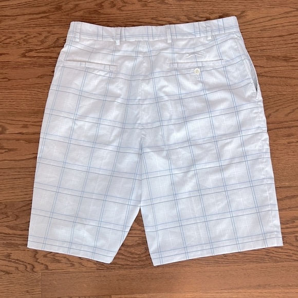 Slazenger White and Blue Plaid Golf Short size 36 - Picture 2 of 8